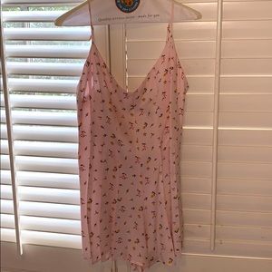 Forever 21 romper pink floral romper